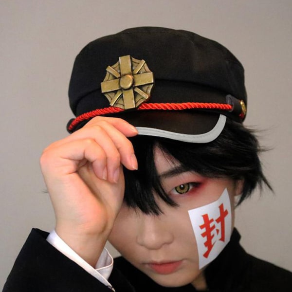 Anime Toalettbunden Hanako-kun Yugi Cosplay Hatt Kostymrekvisita