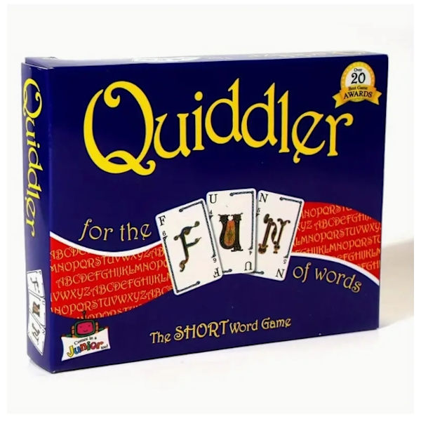 Quiddler Sanapeli Family Gamesilta, täysi englanninkielinen korttipeli