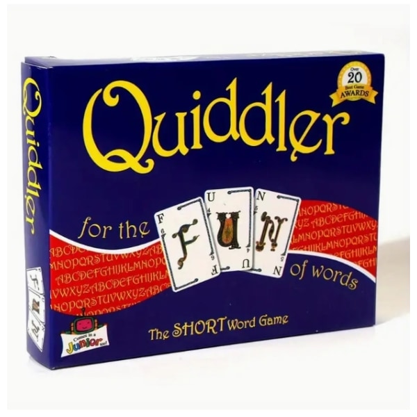 Quiddler Word Game av Family Games Fullständigt engelskt kortbrädspel