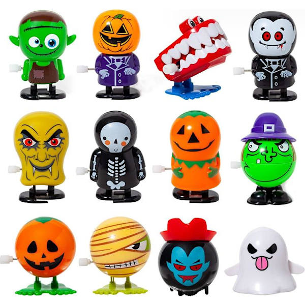 1 Set 12 st Roliga Uppdragna Leksaker Hoppande Leksak Halloween Present 12D