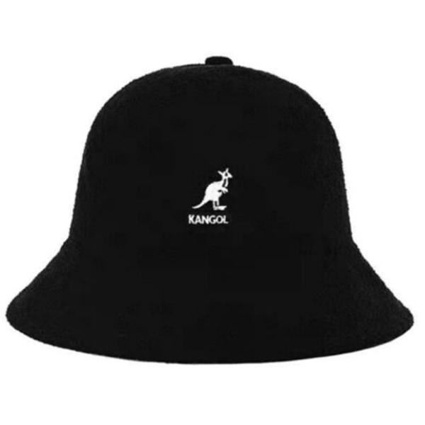 Unisex Hip-Hop Klassisk Kangol Bermuda Casual Bucket Hats Cap Sports Hat Black