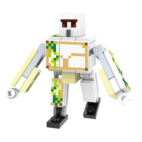 8X Minecraft Figur Byggstenar Järndocka Alex Figurleksak
