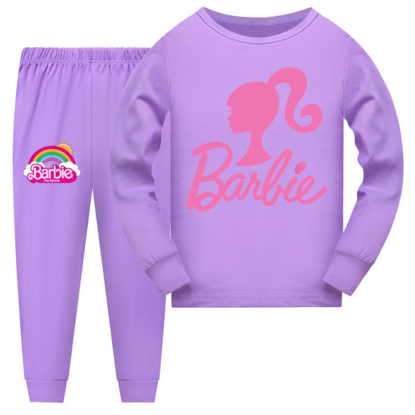 Barbie Filmer Träningsset för Barn Sweatshirt Byxor Sportset purple 140cm