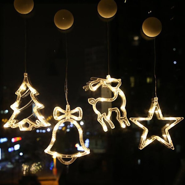 Jouluinen LED-kattokoriste imukupilla, riippuvalaisin, festivaalisisustus C