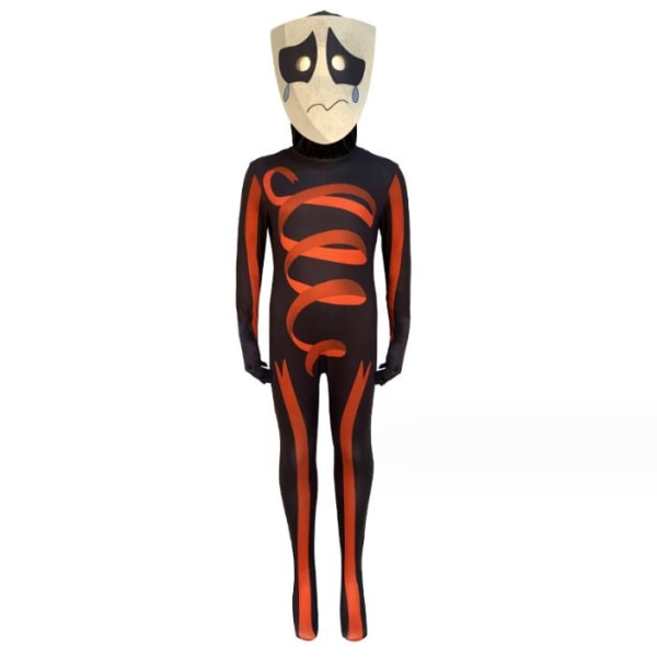 Barn Magiska Digitala Cirkus Kostym Jumpsuit Föreställning Maskeradkläder Ange 150cm