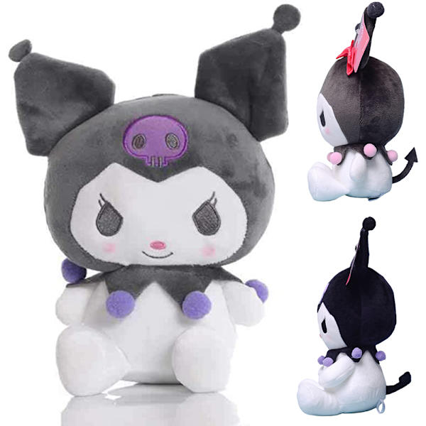 Kawaii plyschleksak söt tecknad docka mjuk fylld docka purple 20cm