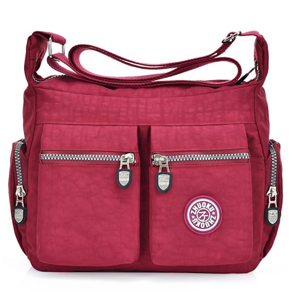 Damväskor Messenger Cross Body Väskor Axelväska Semester Resväska Handväskor Wine Red