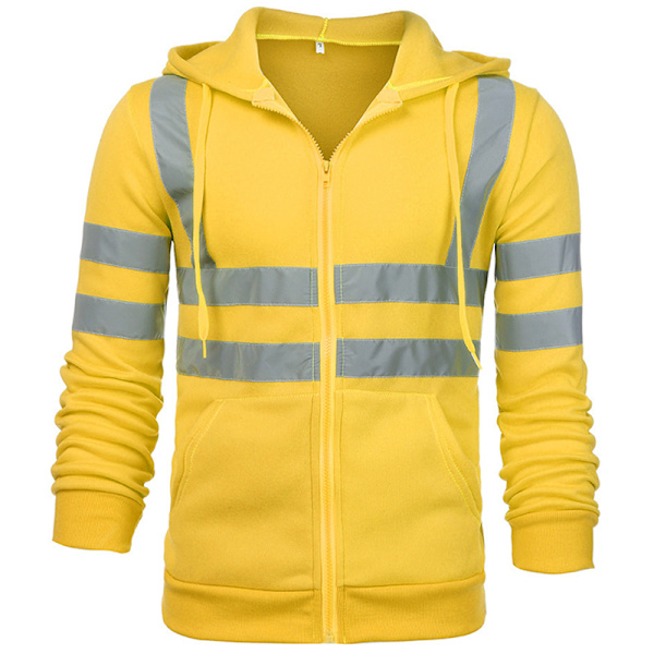 Hej Vis Säkerhetsväst Hög Synlighet Reflekterande Jacka # 2 Yellow 4XL