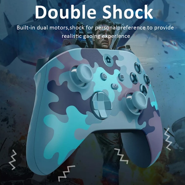 Trådløs controller til Xbox One & Xbox Series X|S PC Windows - Med lydstik Ocean Blue