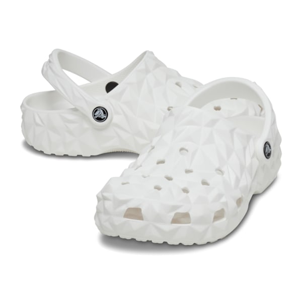 Crocs Unisex Classic Geometric Clog Tøfler White 44