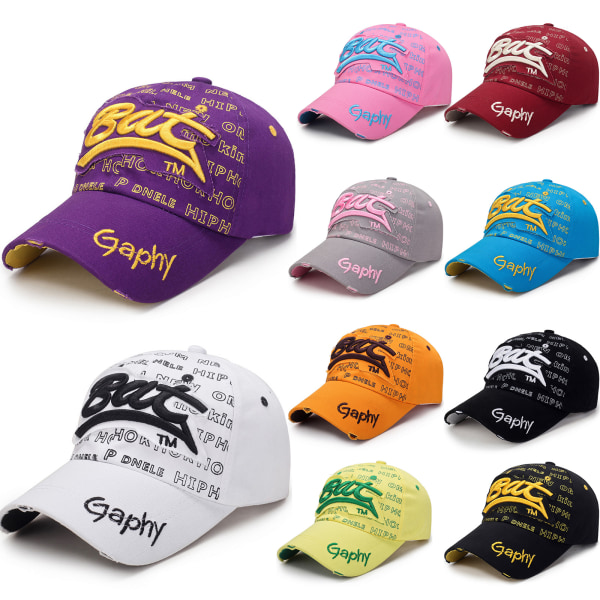 Män Kvinnor Baseballkepsar Justerbara Kepsar Hip Hop Sport Purple