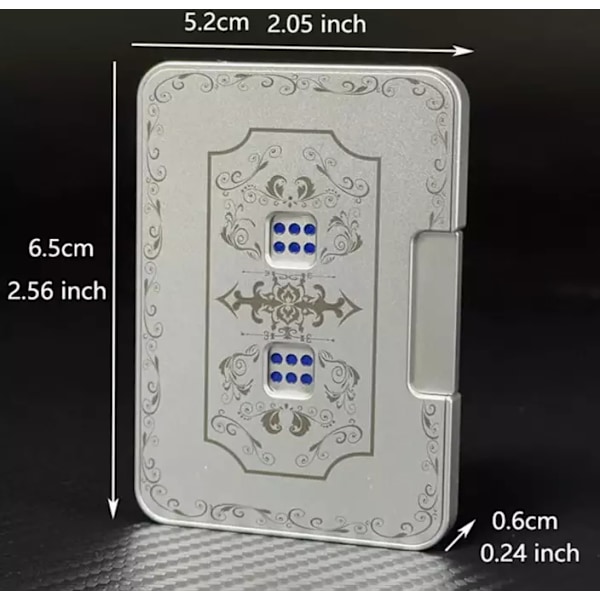 Kreativ mekanisk tärningssnurra, tärningssnurra i aluminiumlegering Fidget-leksak