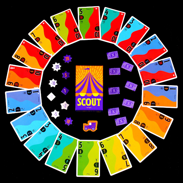 Scout Kortspel 2-5 Spelare - Roligt Cirkus Familjespel Party