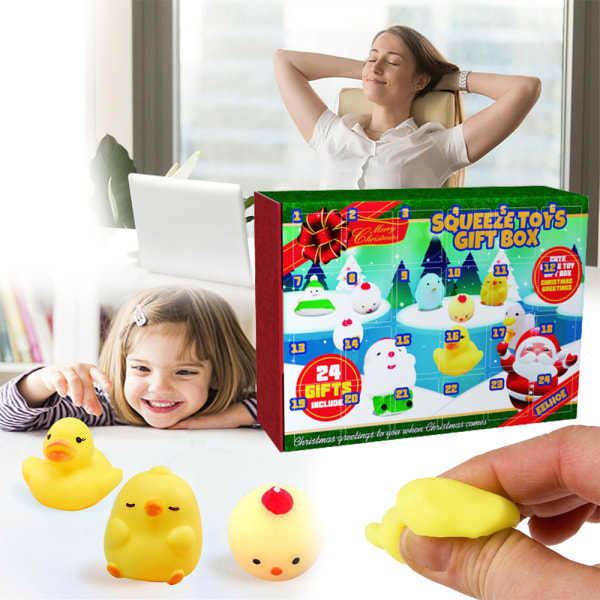 Adventskalender 2023 Ducks Christmas 24 Days Countdown Gift