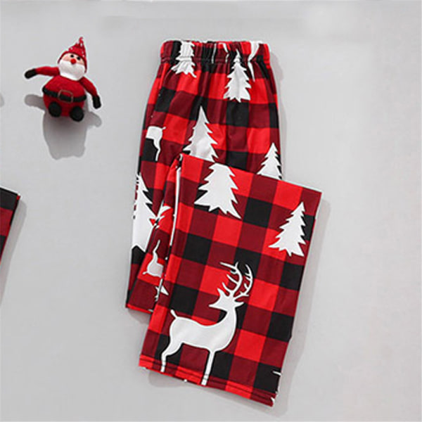 Julpyjamas Familj Kvinnor Män Barn Sovkläder Xmas PJs Set Mom 2XL