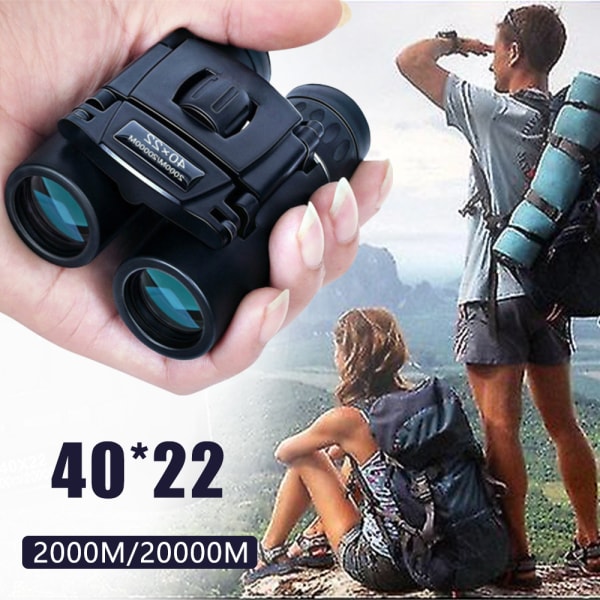 40x22 HD-kikare 2000m långdistansteleskop för camping