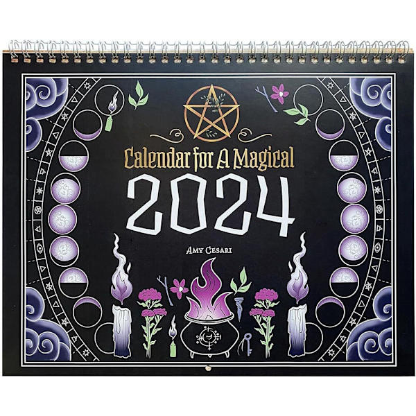 2024 kalender Dark Forest Lunar Calendar 2024 Väggkalender 118f Fyndiq