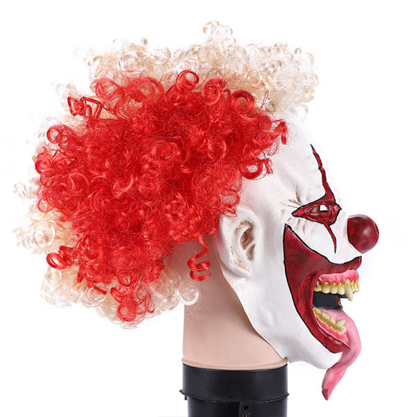 Räjähdysmäinen pää kihara tukka Joker-naamio Cosplay-asu Naamiaiset