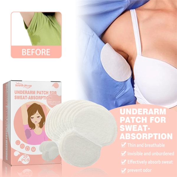 South Moon Underarm Sweat Pads Långvariga Effektiv anti-svett