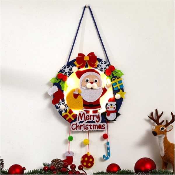 Julekrans Håndlavet DIY Julekrans Kreativt Vedhæng D