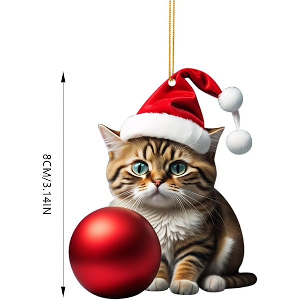 10 st julgranspynt för katt, biltillbehör 10PCS