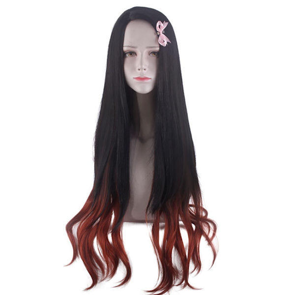 Kvinnors Demon Slayer Kimetsu No Yaiba Kamado Nezuko Cosplay-hår