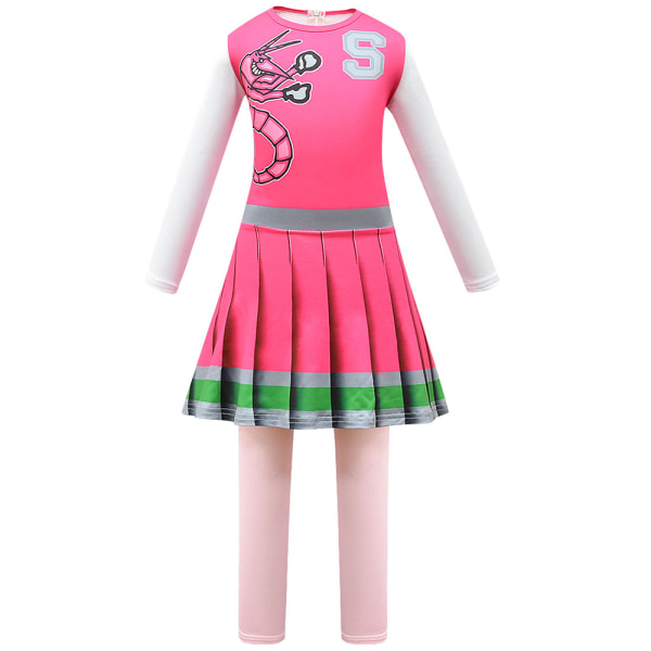 Barnfest Anime Cosplay Zombie College 2cos Service Kort kjol Costume 140cm