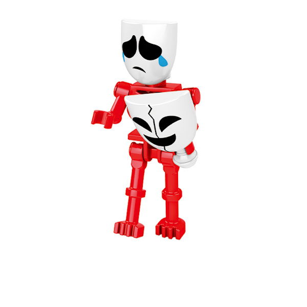 8 st. Fantastiska Digitala Cirkusbyggstenar - Modellfigurer, Cartoon, Leksak för Presenter 8PCS