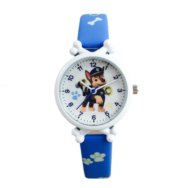 3D Paw Patrol klockor Armbandsur Watch Flicka Pojkar Barn Tecknad Watch Blue