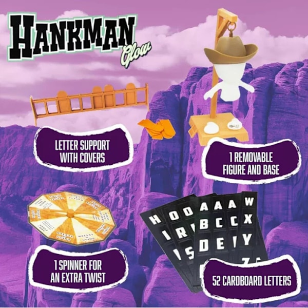 Magnetisk Hangman Mystery Ordspil Pædagogisk Familiespil Sjovt Brætspil