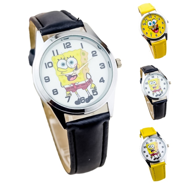 SpongeBob Barn Quartz Watch Barn Casual Cartoon Watches Armbandsur Födelsedagspresenter A
