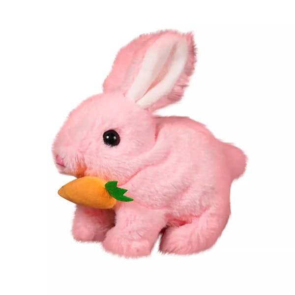 Bunby, Min Realistiske Kaninleke, Interaktiv Plysjkaninrobot for Bursdag Påske Pink