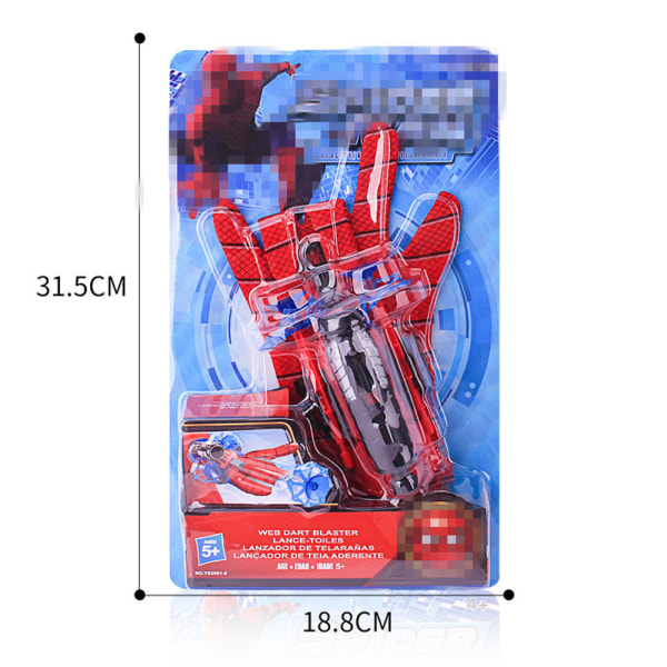 Barnens Spiderman Launcher Toy Handskar Web Shooter Dart Cosplay Presenter