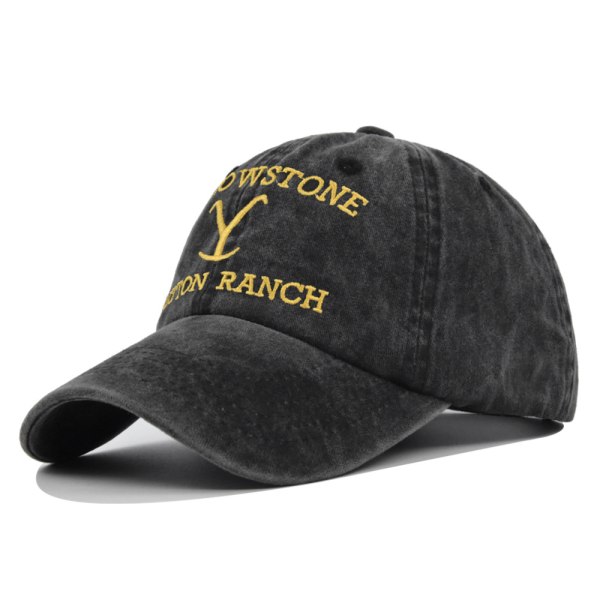 Mode Yellowstone Korsstygn Broderad Basebollkeps Present B