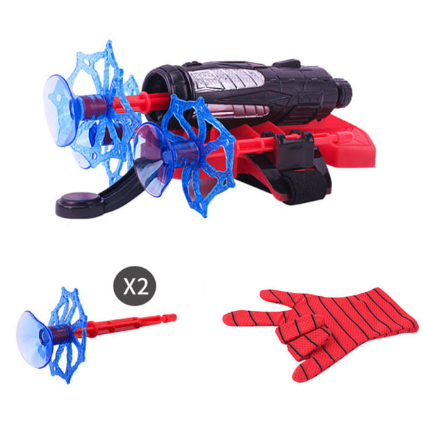 Barnens Spiderman Launcher Toy Handskar Web Shooter Dart Cosplay Presenter