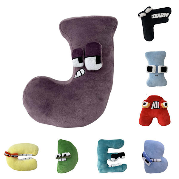 Alphabet Lore Plyschleksak Fylld Plushie Söt Docka Julgåva Barn J