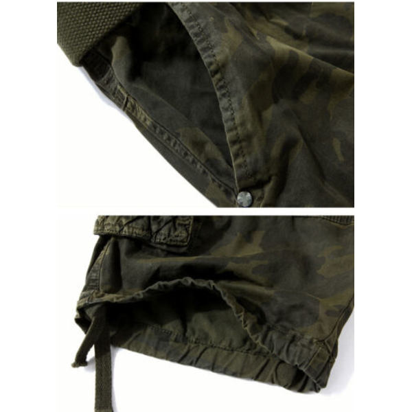 Miesten armeijan maastokuvioiset taistelushortsit, cargo-shortsit, rennot lyhyet housut Yellow 34
