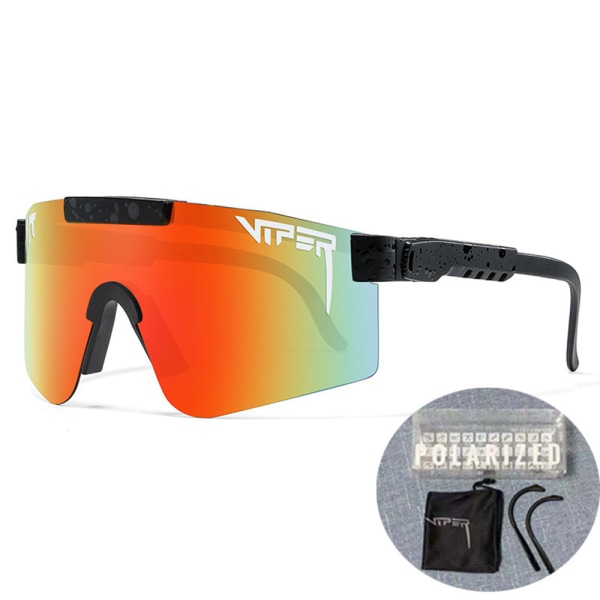 Polariserade sportsolglasögon lämpliga för män och kvinnor, skyddande solglasögon för cykling, skidåkning och bilkörning E