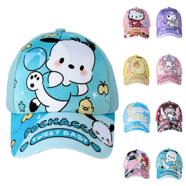 Kuromi Baseball Cap Barn Flickor Sommar Trucker Hatt Solhattar Justerbar Cap #3