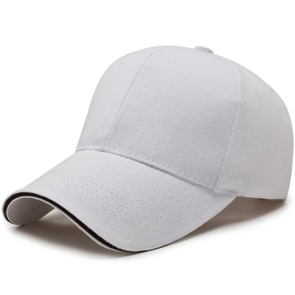 Unisex Basebollkeps för Män Kvinnor - Enkelt & Snyggt för Sommar, Strand & Sport White