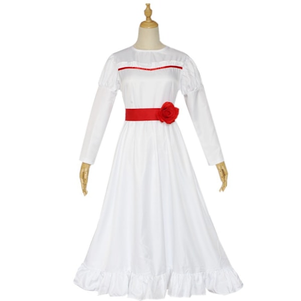 ANNABELLE The Conjuring Doll Vuxen Kvinna Cosplay Kostym Halloweenfest Fancy Dress M