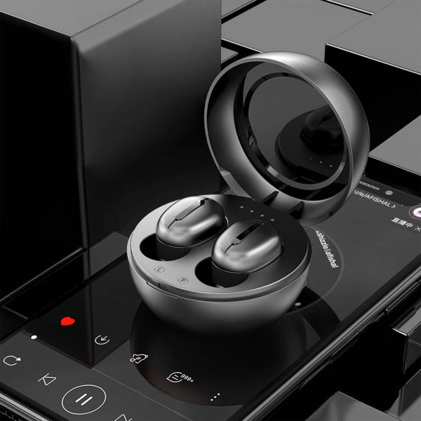 S8 TWS trådlösa hörlurar 5.0 hörlurar Headset Stereoljud , för iPhone och Android black