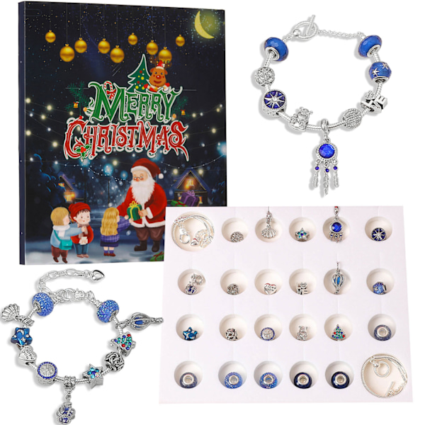 Julkalender med 24 Dagar - DIY Charm Armband för Flickor
