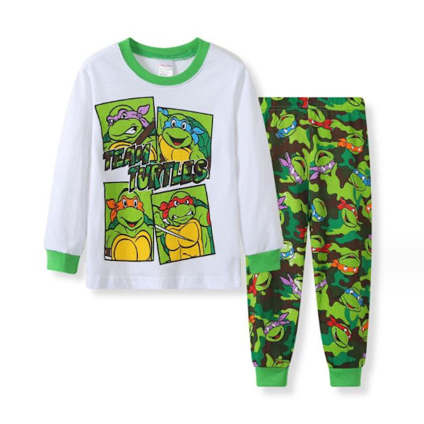 Barn Pojkar Teenage Mutant Ninja Turtles Tema Pyjamas Set A 100cm