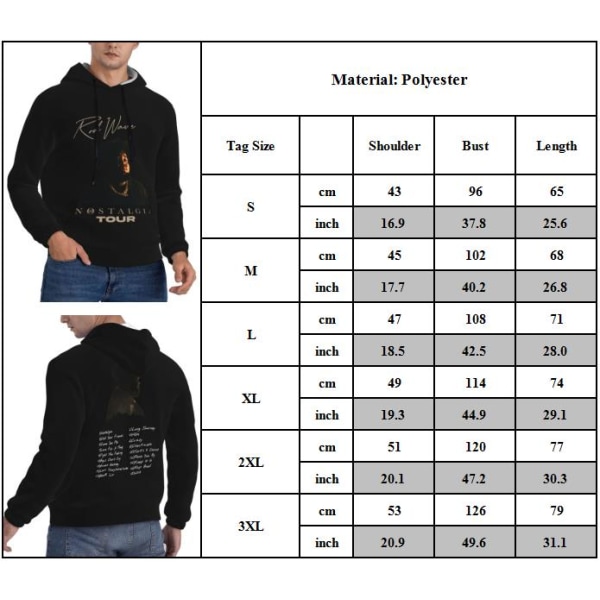 Rod Wave Nostalgia Hip Hop Musik Hoodie Herr Dam Sweatshirt Pullover Tröja Casual Toppar S