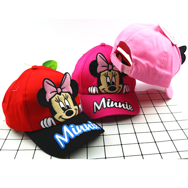 Justerbar Barnhatt med Tecknad Motiv för Pojkar och Flickor - Snapback Pink