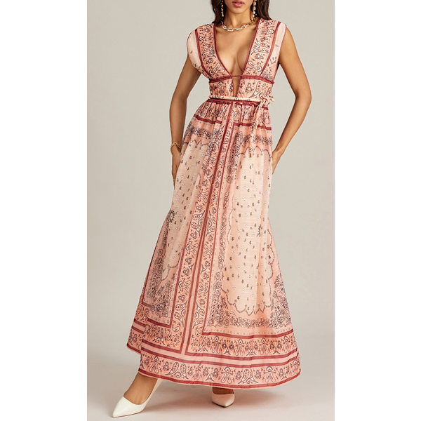 MATCHMAKER KLÄNNING MED LÅNG ROSETT Pink XL