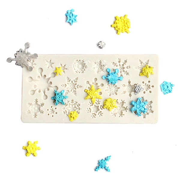 Jul Silikone Fondantform Snefnug Kagedekorationsform C