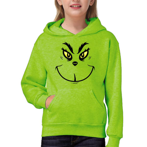 Børneuld Hættetrøje med Lomme Sweatshirt 3-14 År XL