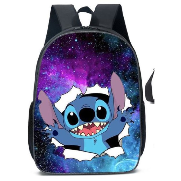 Pojkflicka Lilo & Stitch Ryggsäck Skolväska Casual Bokväska Resa H